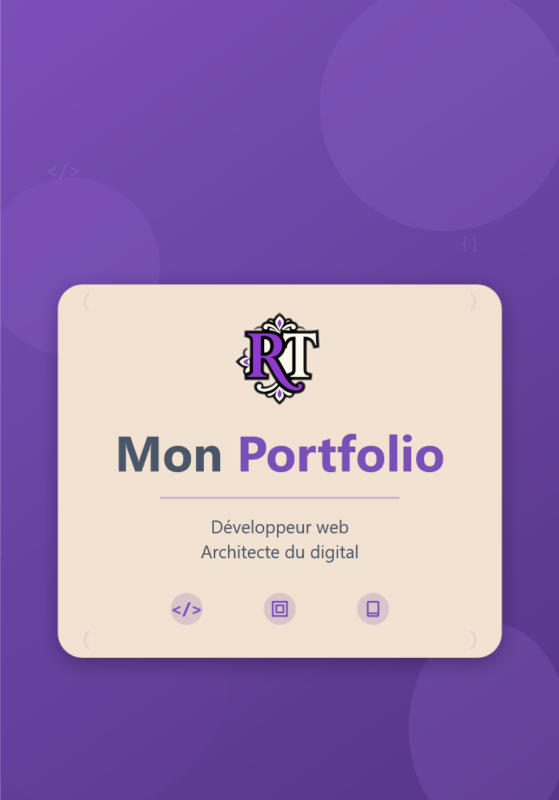 Mon portfolio en HTML